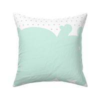 bear mint back mod baby » plush + pillows // fat quarter