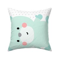 bear mint front mod baby » plush + pillows // fat quarter