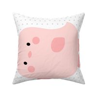 bird coral front mod baby » plush + pillows // fat quarter