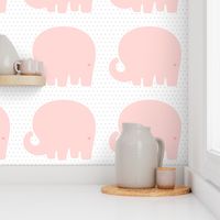 elephant coral back mod baby » plush + pillows // fat quarter