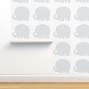 elephant grey back mod baby » plush + pillows // fat quarter