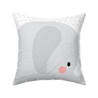 elephant grey front mod baby » plush + pillows // fat quarter