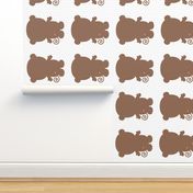 monkey brown back mod baby » plush + pillows // fat quarter