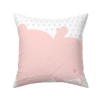 monkey coral back mod baby » plush + pillows // fat quarter