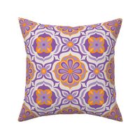 Tile flower | orange and purple