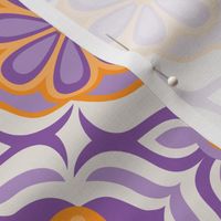 Tile flower | orange and purple