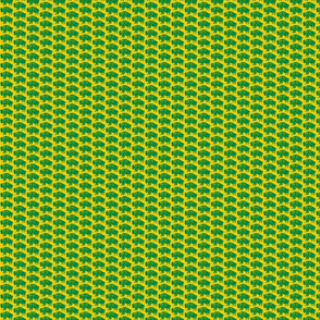 Bison Print - Gold & Green (0.75 inch)