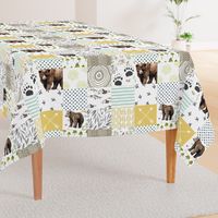 Mama Bear & Cub   - Whole Cloth / Cheater Quilt 