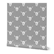 Bull Skull - Grey