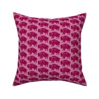 Bison Print - Rose