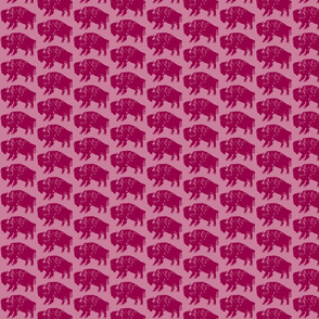Bison Print - Rose