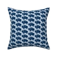 Bison Print - Navy