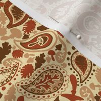 Autumn Paisley // Brown and Red