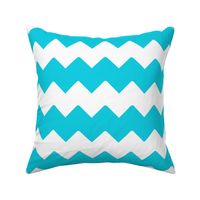 Turquoise Teal Blue Chevron