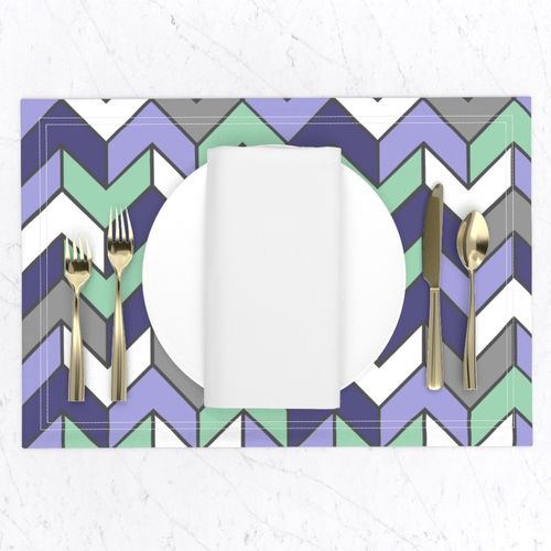 Purple Mint Geometric