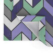 Purple Mint Geometric