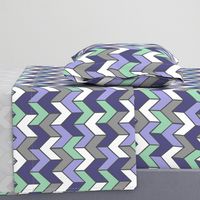 Purple Mint Geometric