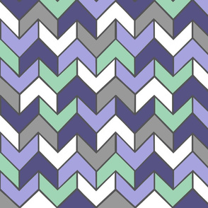 Purple Mint Geometric