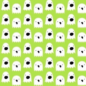 ghosts lime green » halloween