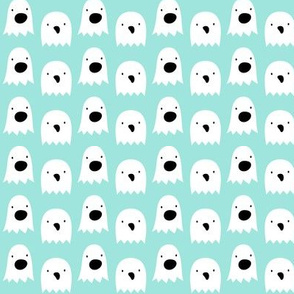 ghosts pastel teal » halloween