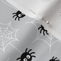spiders and webs light grey » halloween