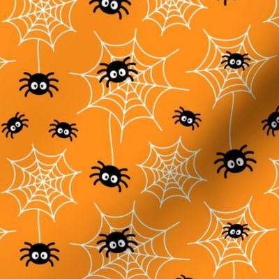spiders and webs orange » halloween