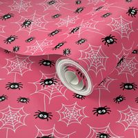 spiders and webs pink » halloween