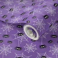 spiders and webs purple » halloween