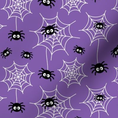 spiders and webs purple » halloween