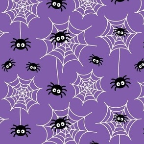 spiders and webs purple » halloween