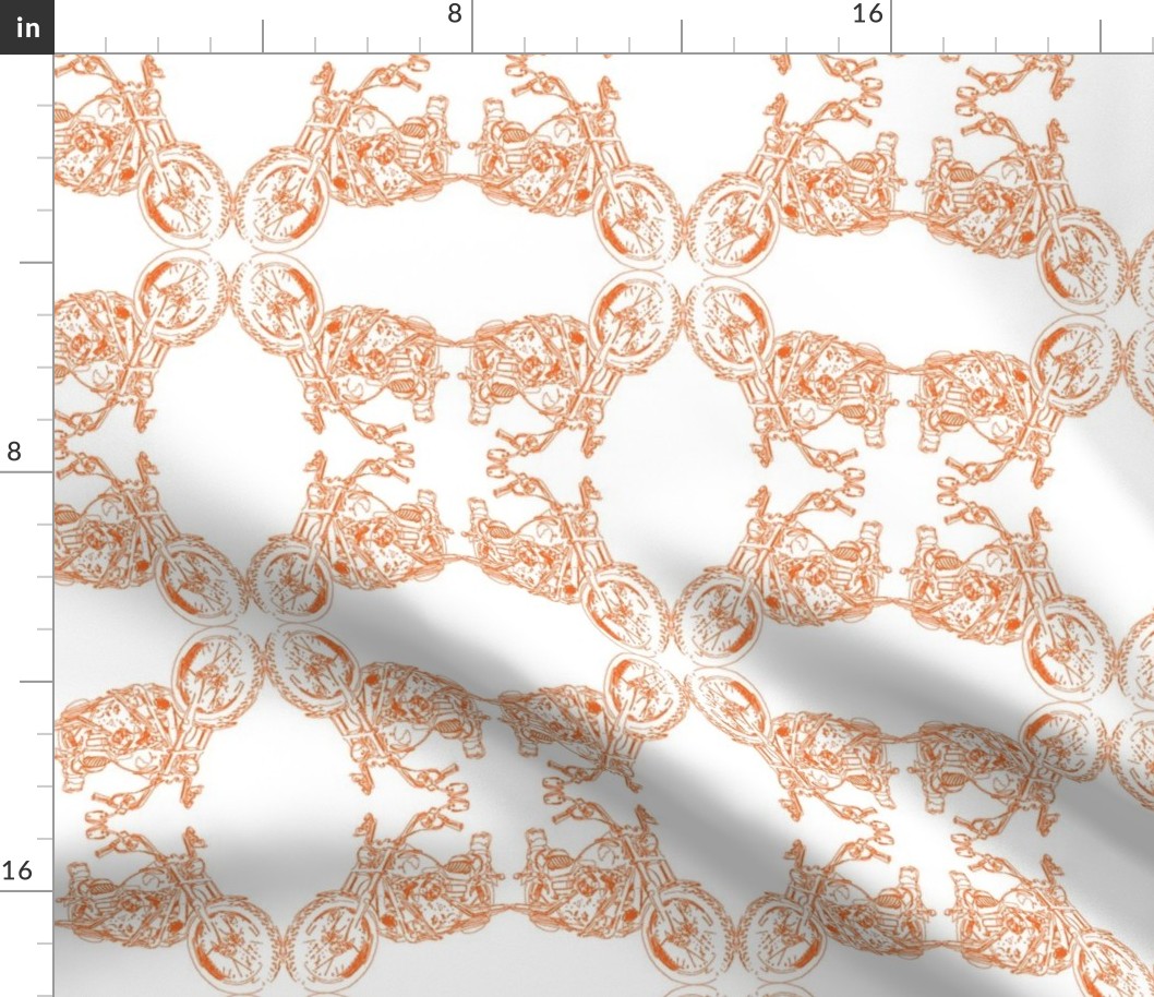 Damask - Moto Damask in Orange