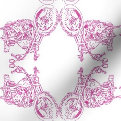 Damask - Moto Damask in Pink