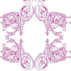 Damask - Moto Damask in Pink