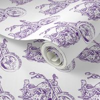 Damask - Moto Damask in Purple