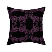 Damask - Moto Damask in Purple on Black