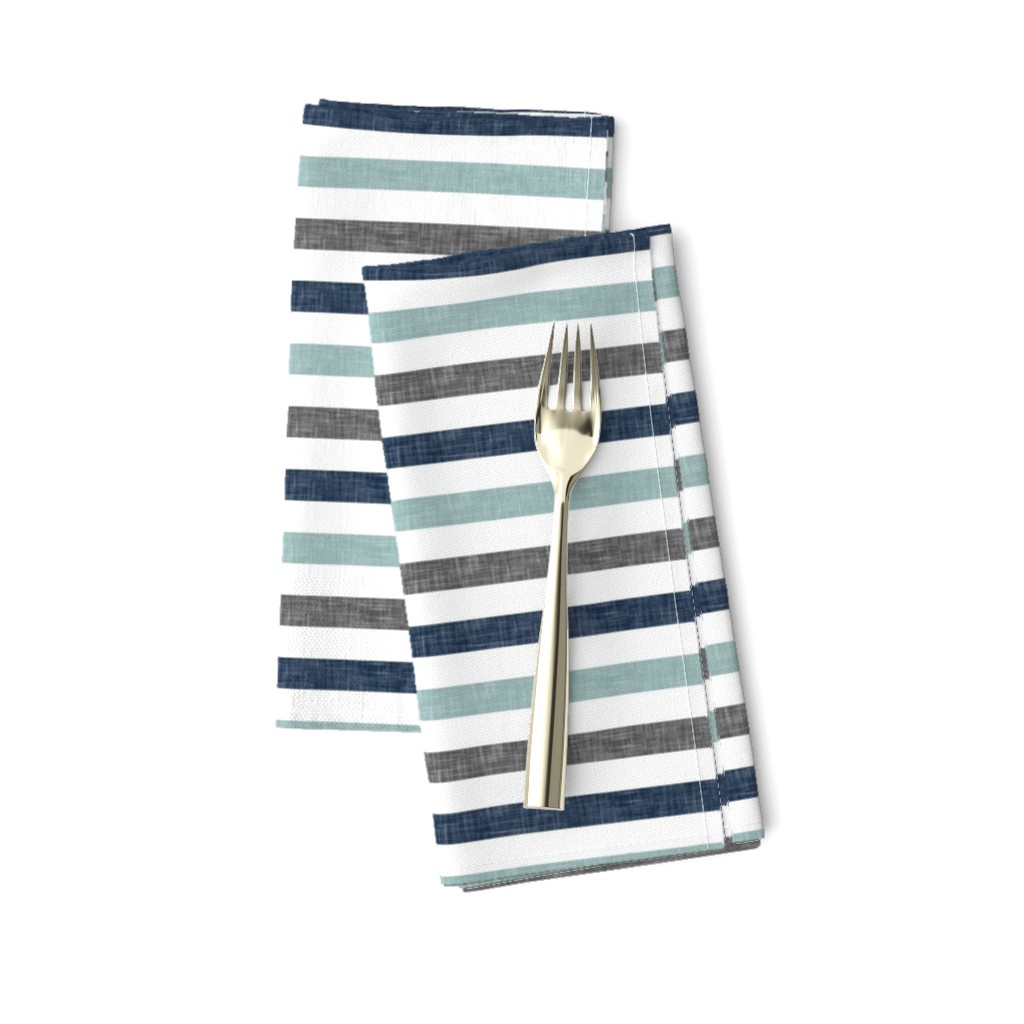 stripes || navy grey dusty blue