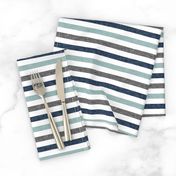 stripes || navy grey dusty blue