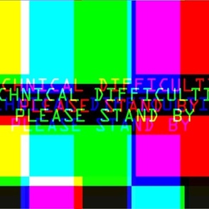 television tv test bars broadcasting smpte pal video signals colorful rainbow stripes bars multi colors retro pop art transmission transmit analogue patterns technical difficulties please stand by glitches poor distortion noisy noise static errors broken 