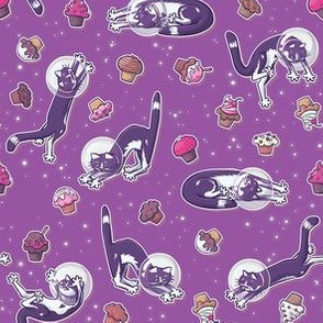 Space Cats & Muffins Pink