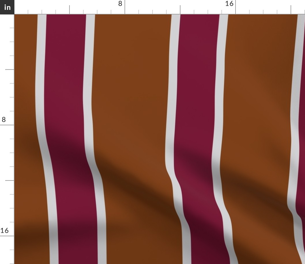 Whiskey and Burgundy  Stripes