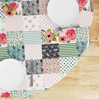 Floral Dreams  - Whole Cloth / Cheater Quilt 