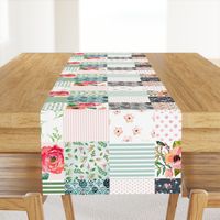 Floral Dreams  - Whole Cloth / Cheater Quilt 