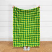 Houndstooth Lemon Yellow Lime Chartreuse Spring Green Large_Miss Chiff Designs