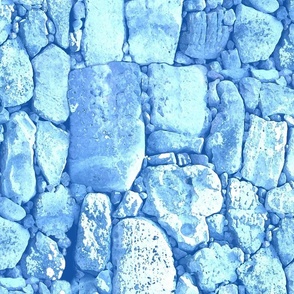 Rock Wall Blue Vertical 150