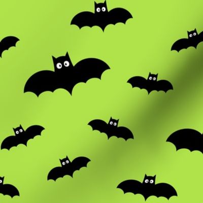 bats lime green » halloween