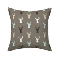 Deer- halfscale- taupe,tan,mint