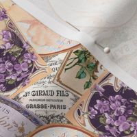 Vintage Labels in Purple + Peach