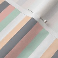 multi stripes || pink, peach, grey, mint