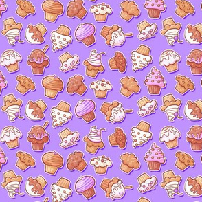 Muffin & Cupcake Party Purple