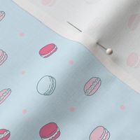 blue macarons pattern